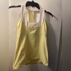 Lululemon Halter Activewear Tank Yellow